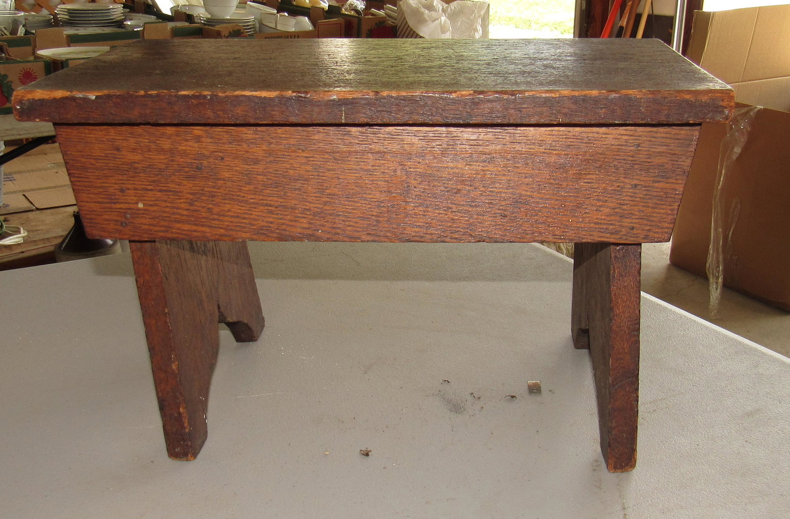 Stool: Approx 9" x 16 1/2".x 10" tall