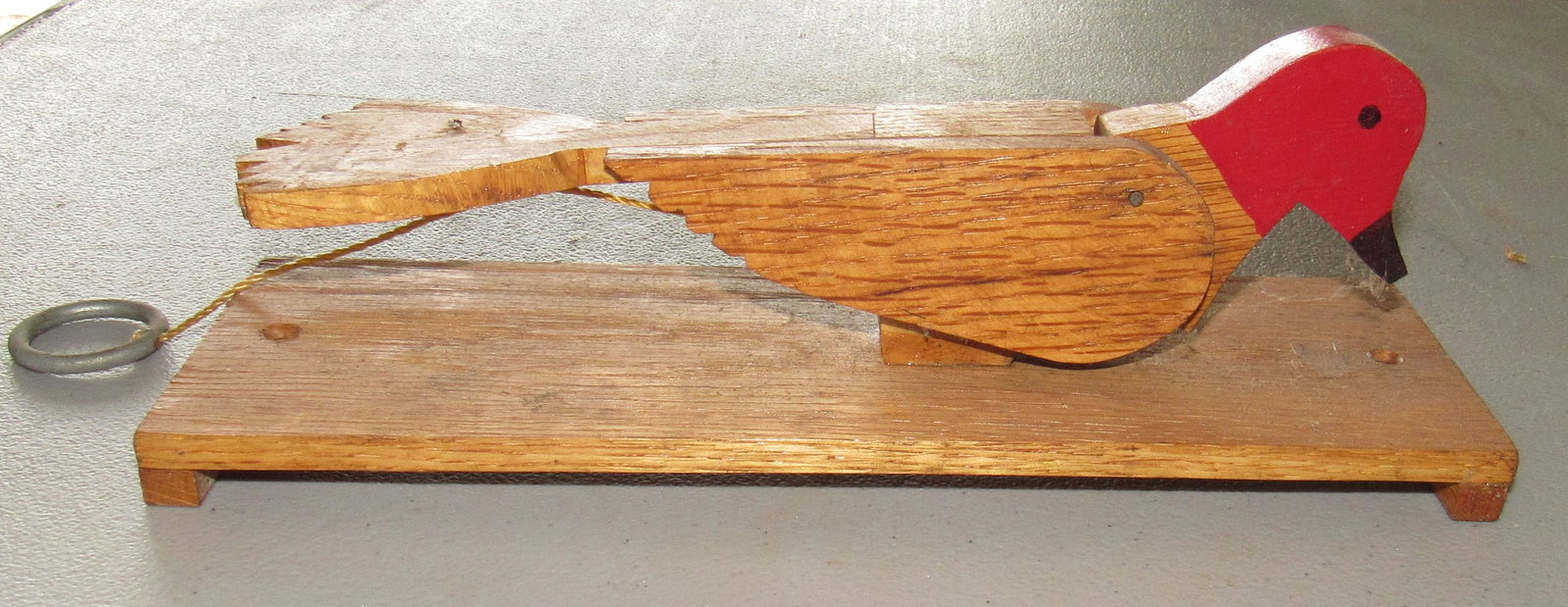 Wooden Woodpecker Door Knocker: Approx 3 1/2" x 11" x 4 1/4"