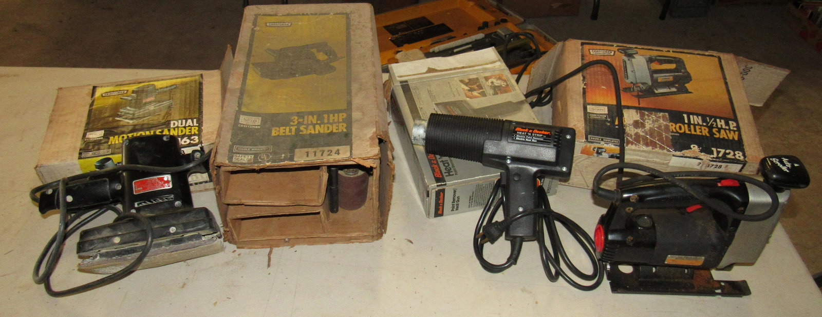 Craftsman Sanders Scroll Saw Black & Decker Heat Gun: Getting all 4.