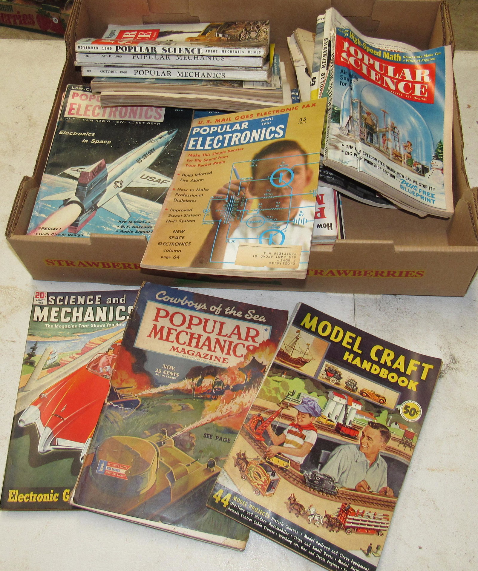 Popular Science Mechanics Model Craft Magazines: Getting all pictured
