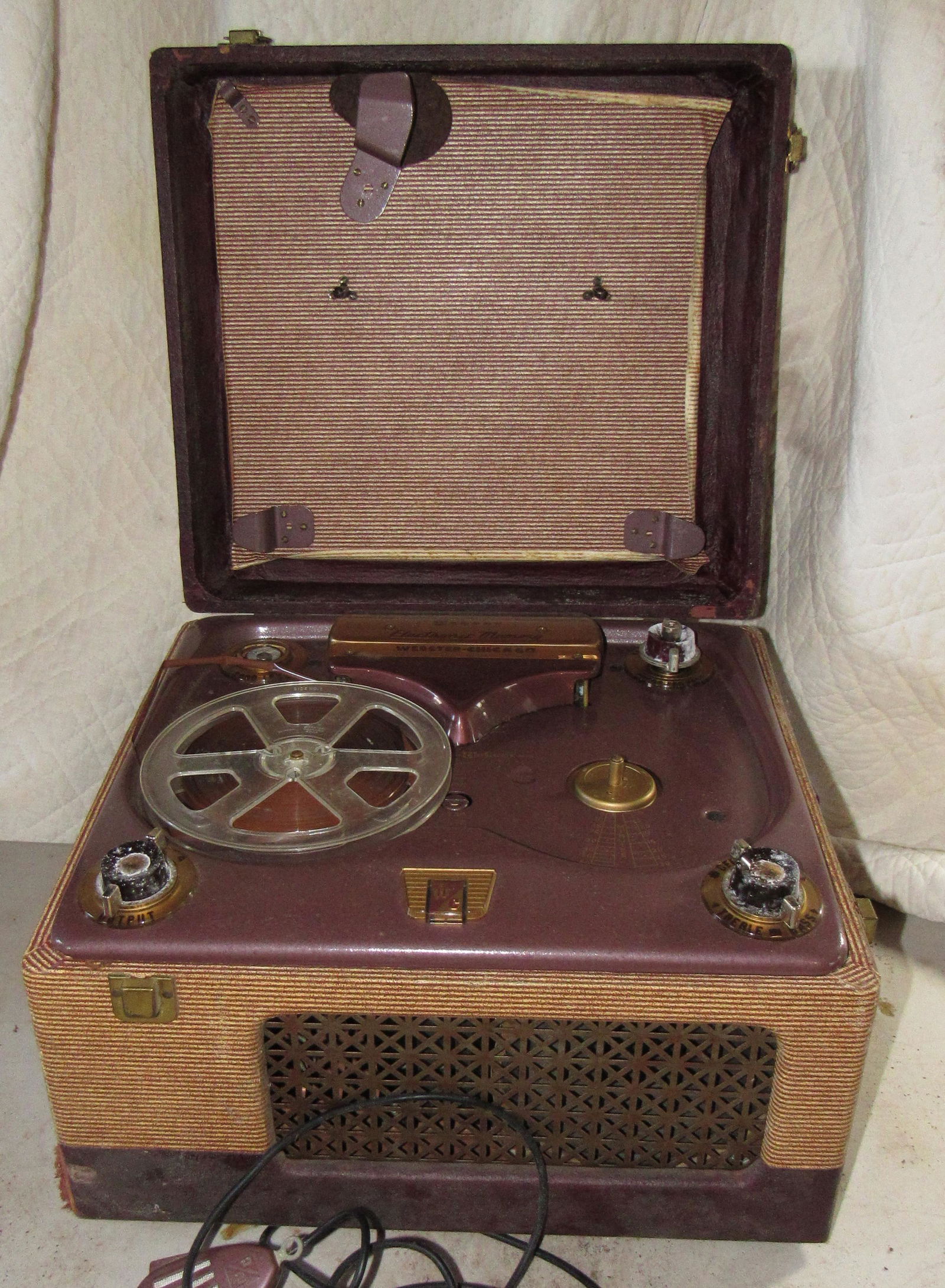 Webcor Electronic Memory Reel To Reel Recorder
