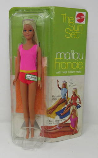 1970 Mattel Barbie Malibu Francie The Sun Set