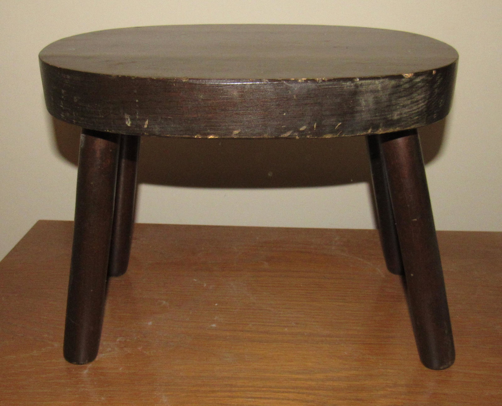Wooden Stool: Approx 10" x 14" x 11" tall