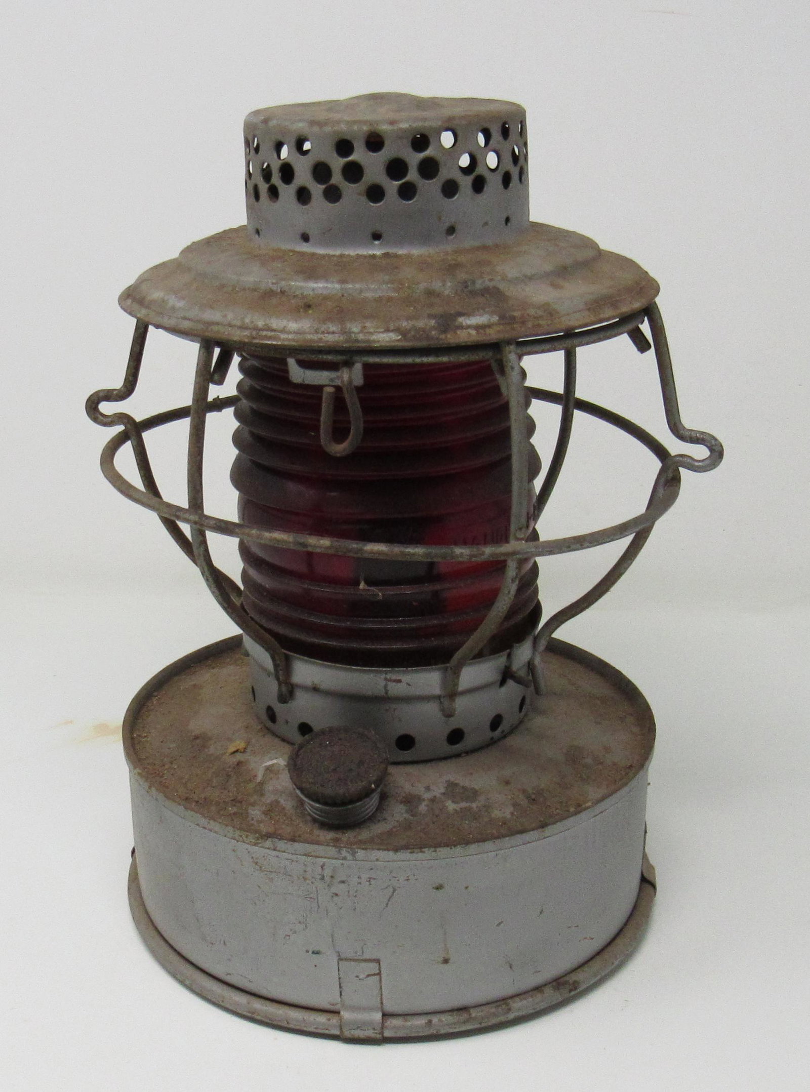 Edison System Lantern: Apprx 6 3/4" in diameter and 10" tall. Globe marked Handlan Buck