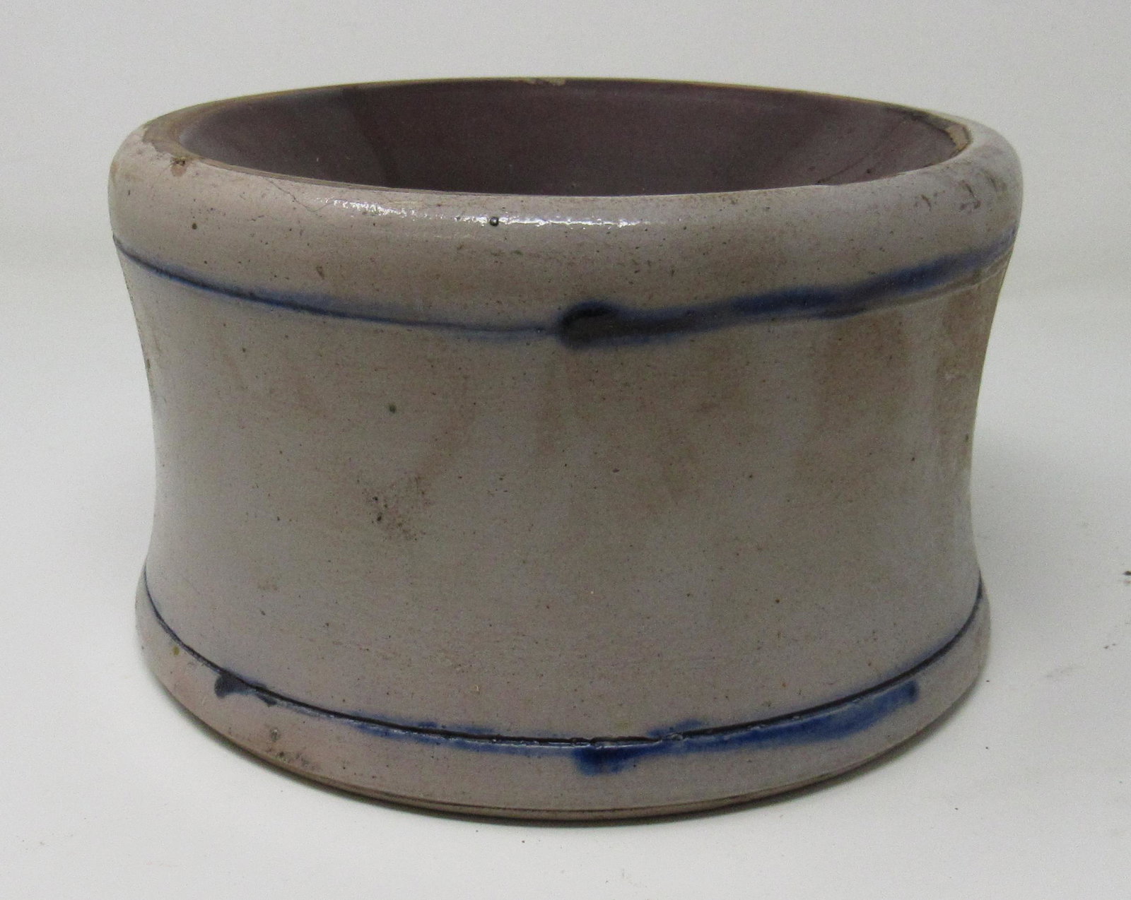 Stoneware Spittoon: Apprx 8" in diameter and 4 3/4" tall