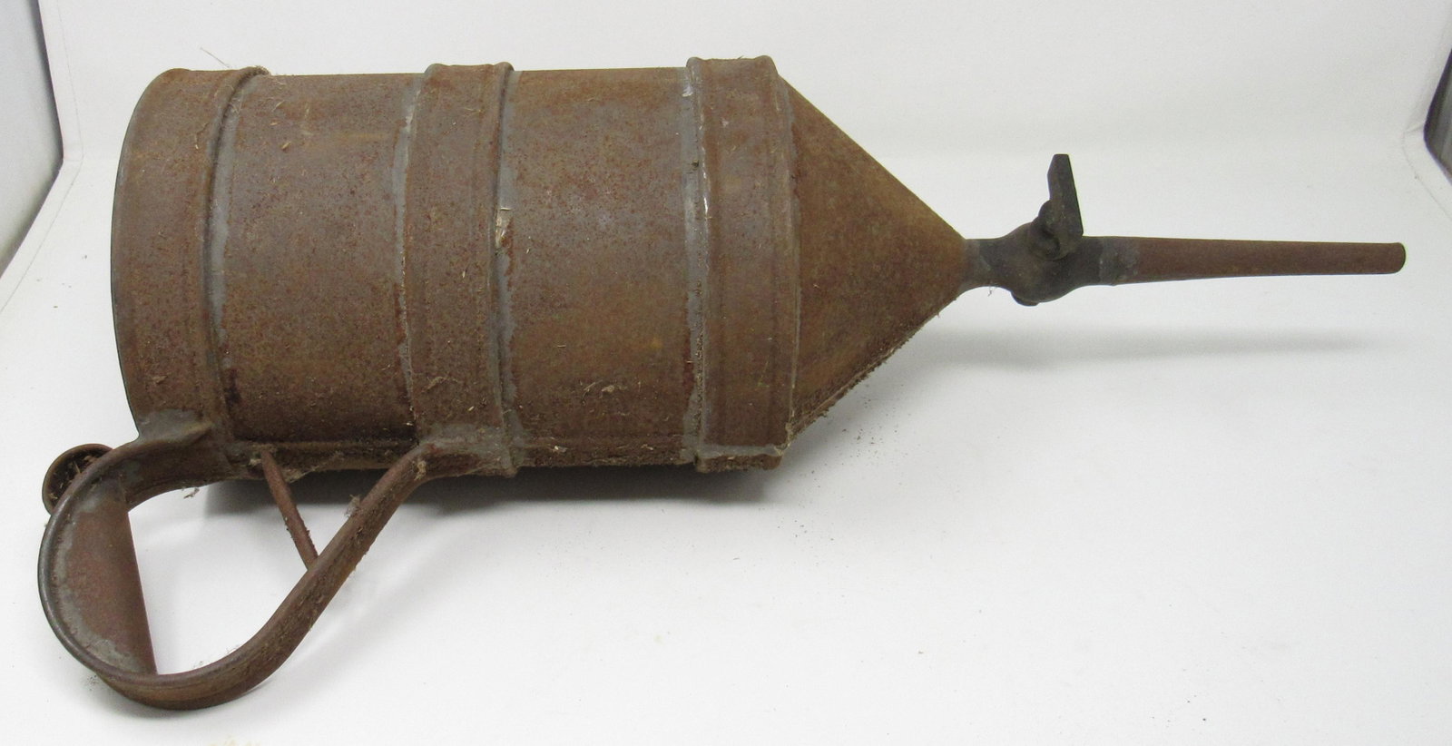 Antique Funnel: Approx 6 1/4" in diameter and 18 1/2" long