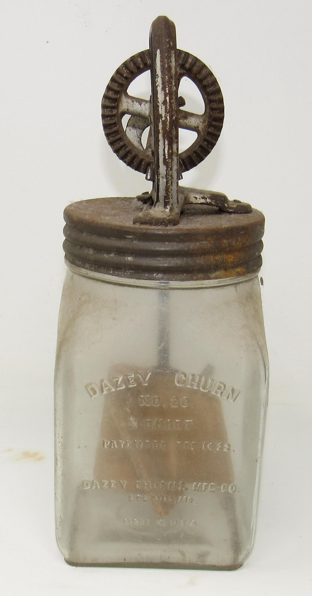 No. 20 Dazey Butter Churn: Approx 13" tall