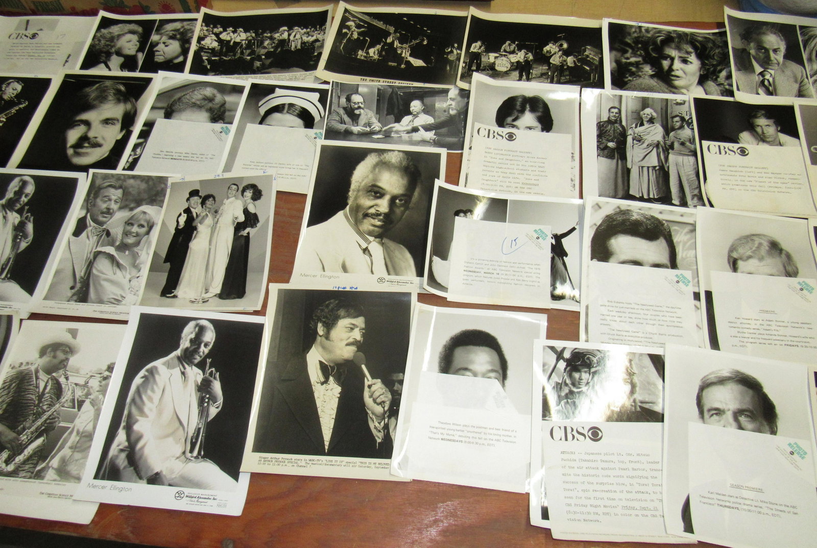 ABC CBS Press Release Photos: Most are approx 8" x 9 3/4"