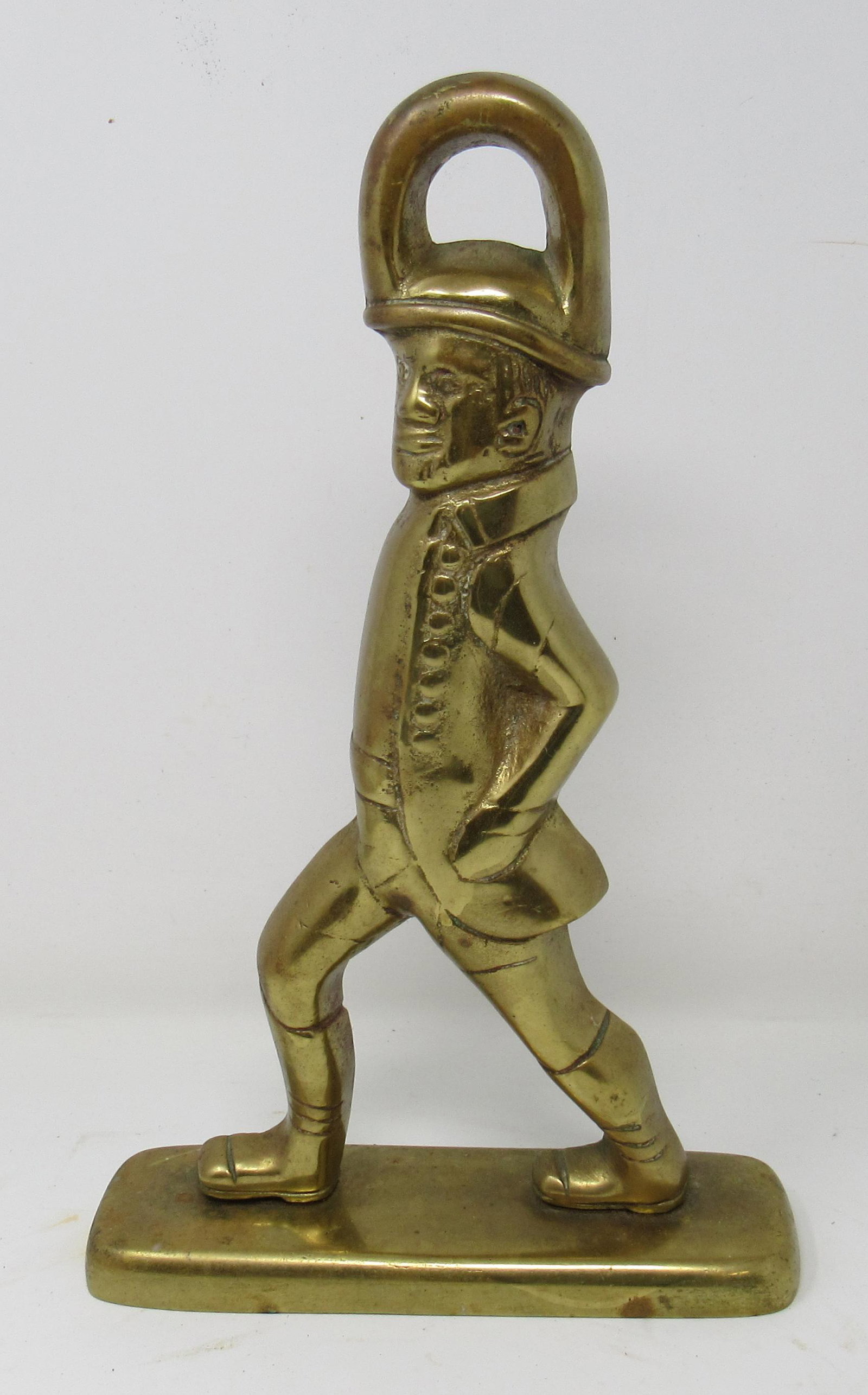 Brass Doorstop: Apprx 12" tall