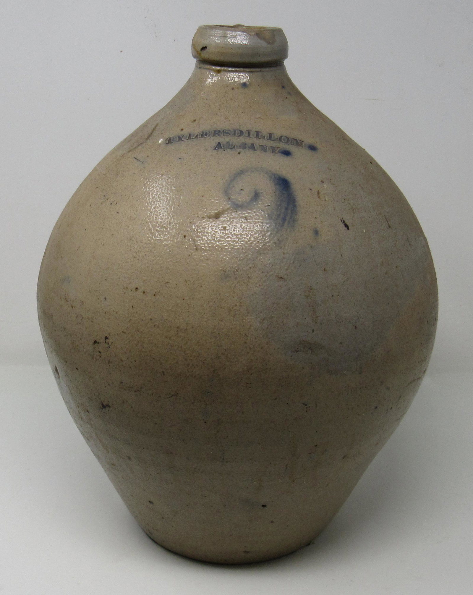 Tyler & Dillon Albany 2 Gallon Ovoid Stoneware Jug: Apprx 13" tall