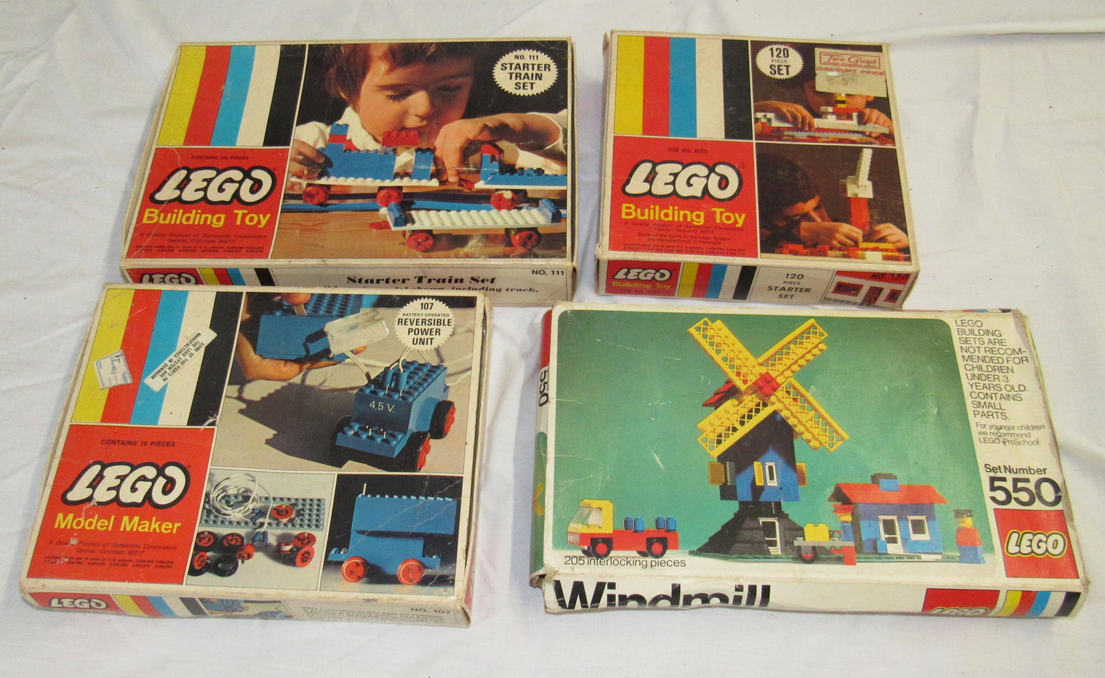 Vintage Legos 550 111 Train 107 Model Maker: Getting all pictured