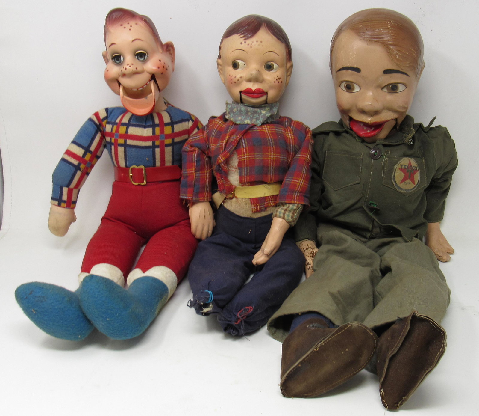 Puppets Including Howdy Dowdy & Danny: Tallest is approx 24"