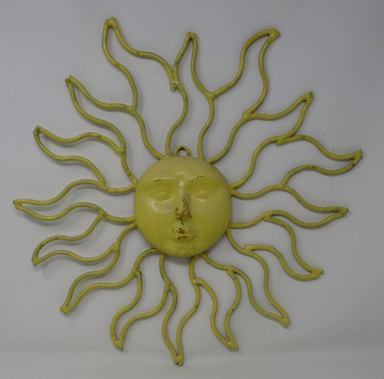 Sunburst Metal Wall Art: Apprx 18" in diameter