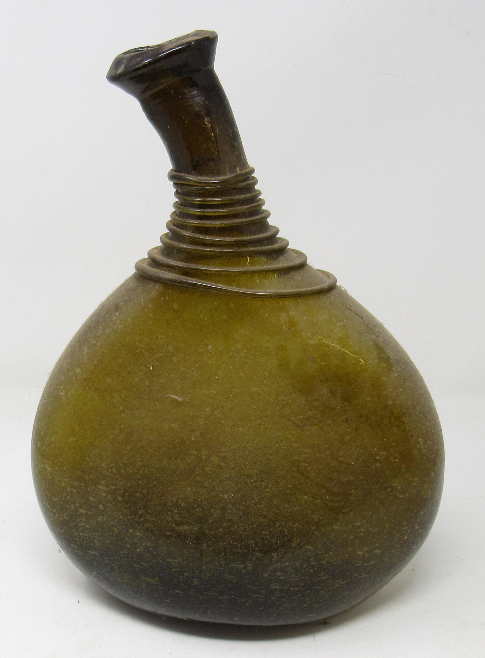 Antique Onion Bottle: Approx 4 1/2" x 8" x 11 1/2" tall