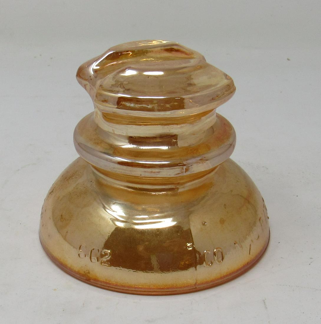 Pyrex Carnival Glass 662 Insulator: Insulator