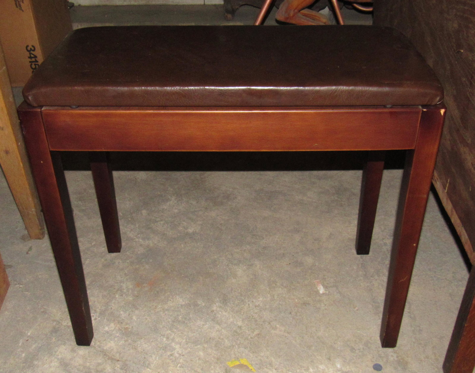 Piano Bench: Approx 13" x 26" x 22 1/2" tall