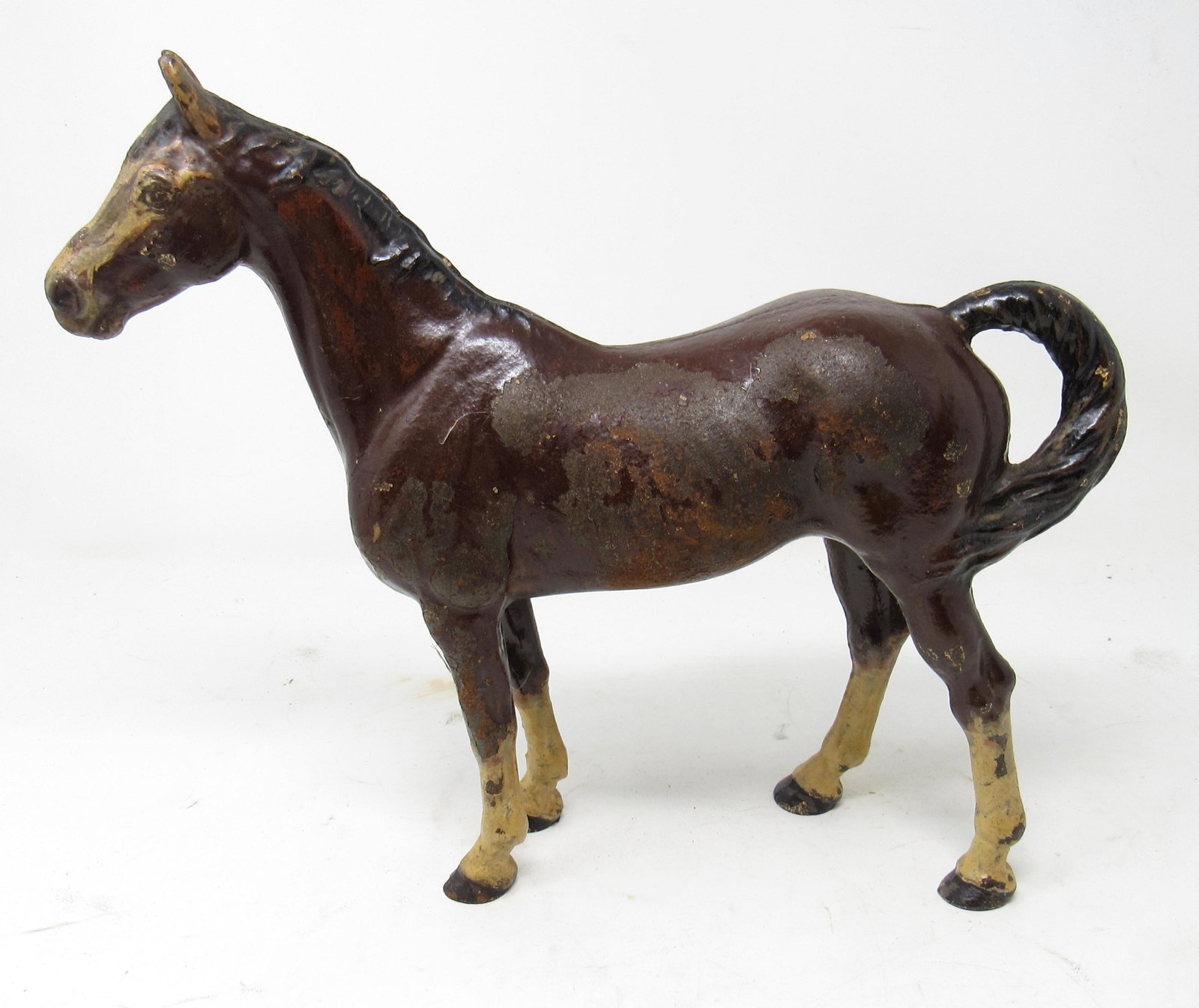 Cast Iron Horse Door Stop: Apprx 11 3/4" long and 10" tall
