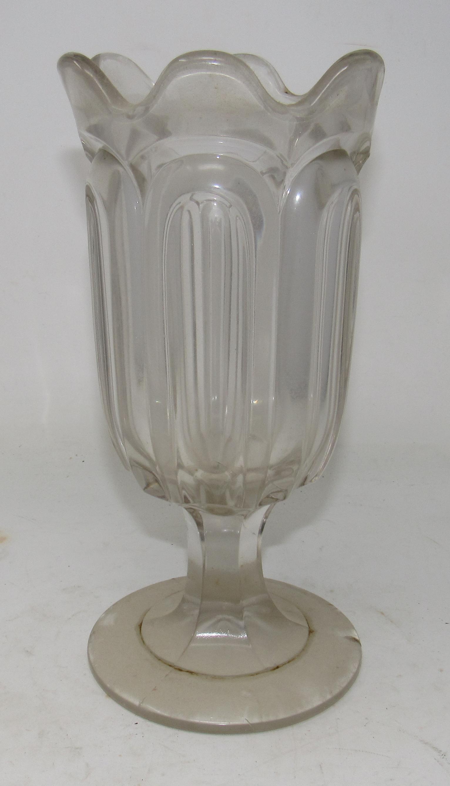 Apothecary Jar: Apprx 4 3/4" in diameter and 10" tall