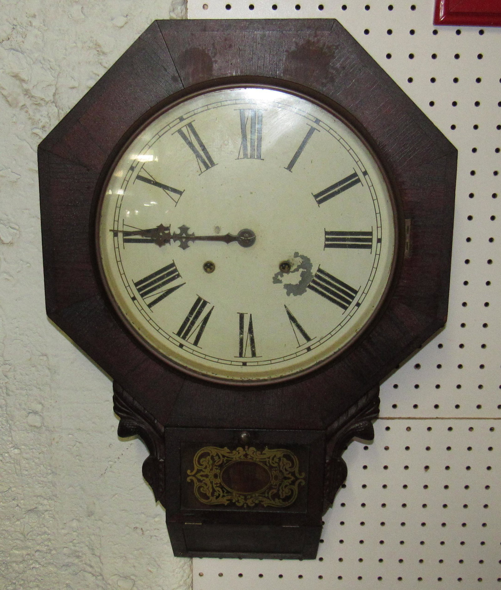 Wall Clock: Approx 17" x 25"