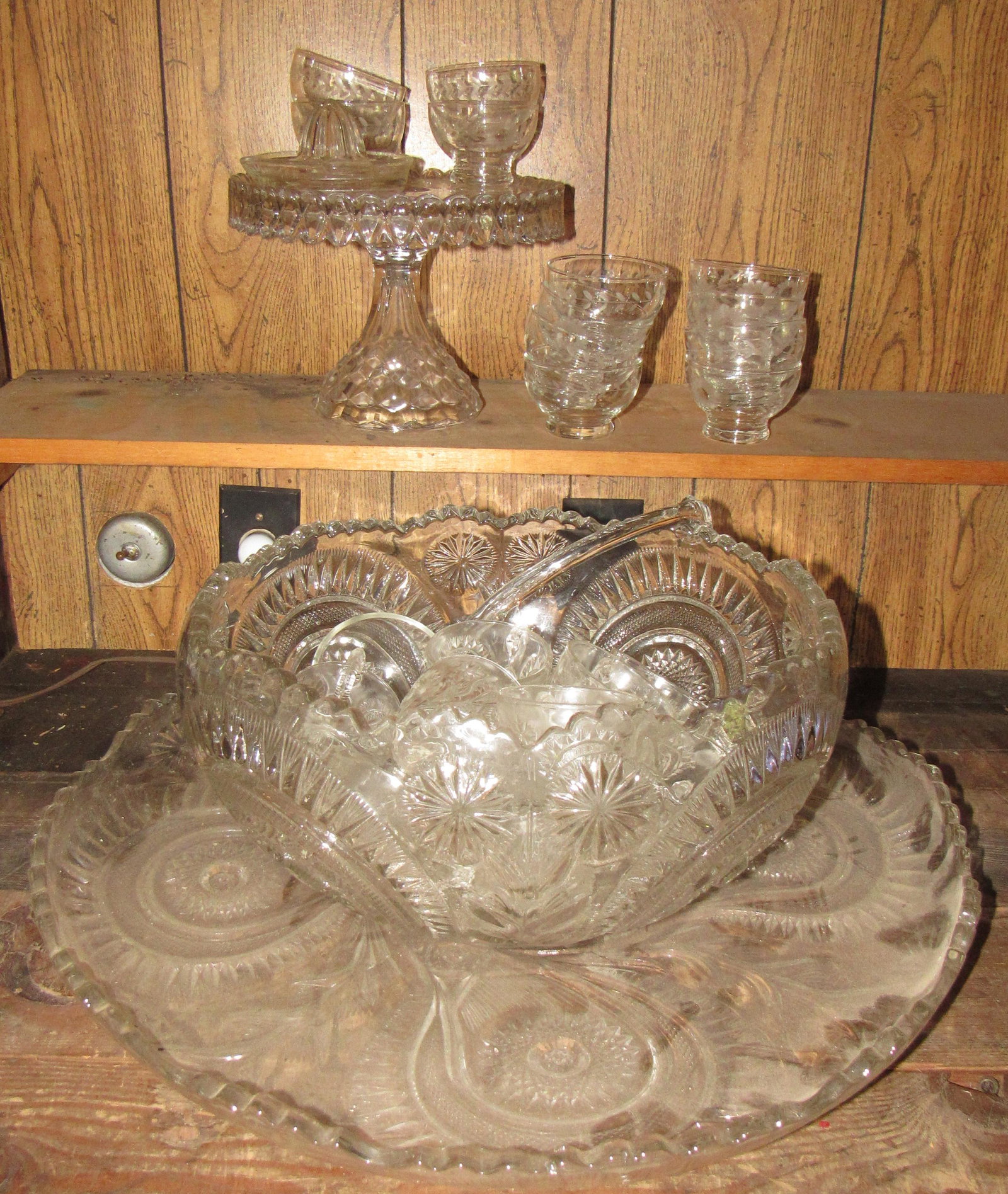 Punch Bowl Cake Stand Glasses & Misc: Getting all pictured