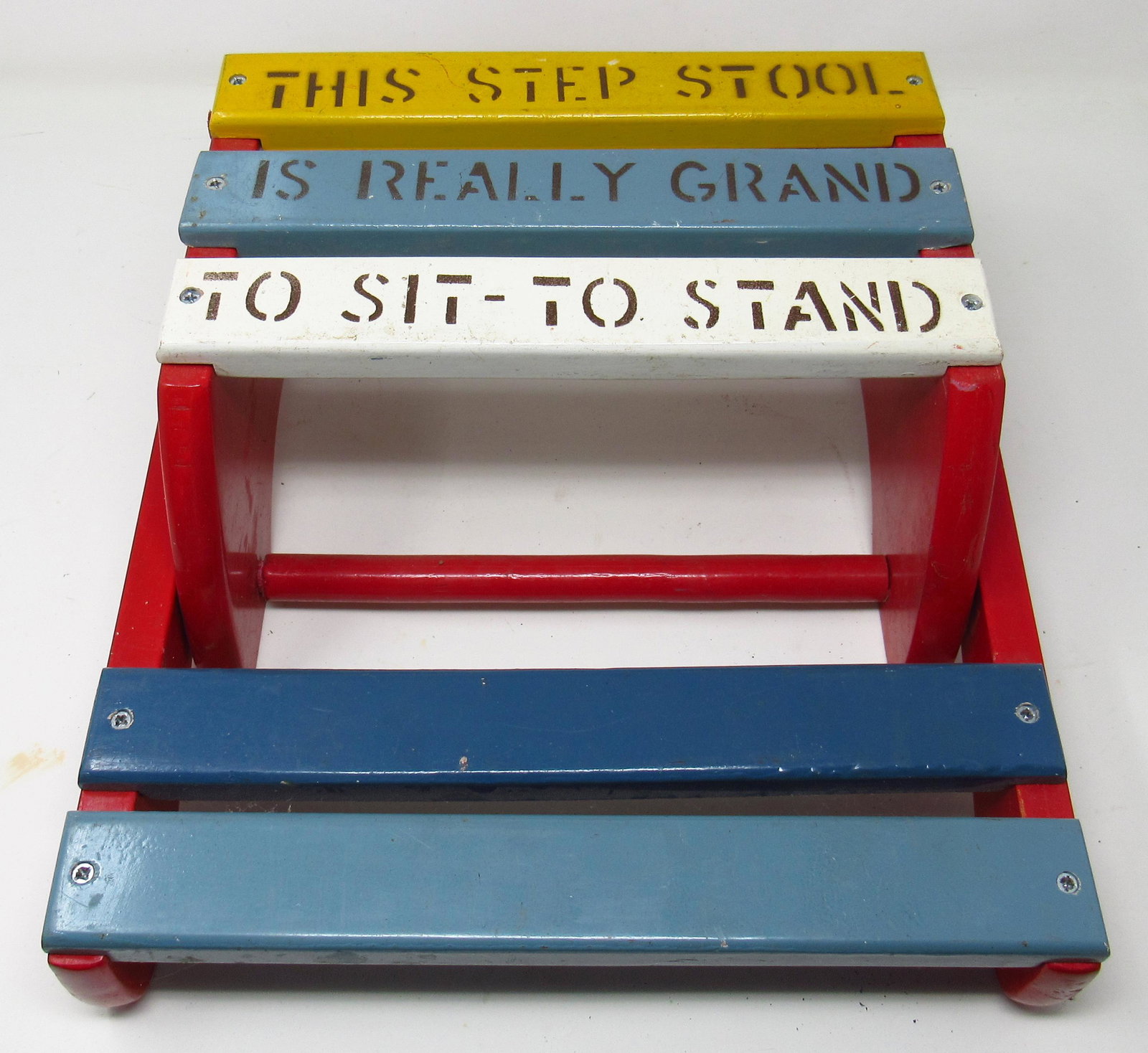 Vintage Childs Step Stool: Apprx 11 1/2" x 14 1/2" x 6" tall