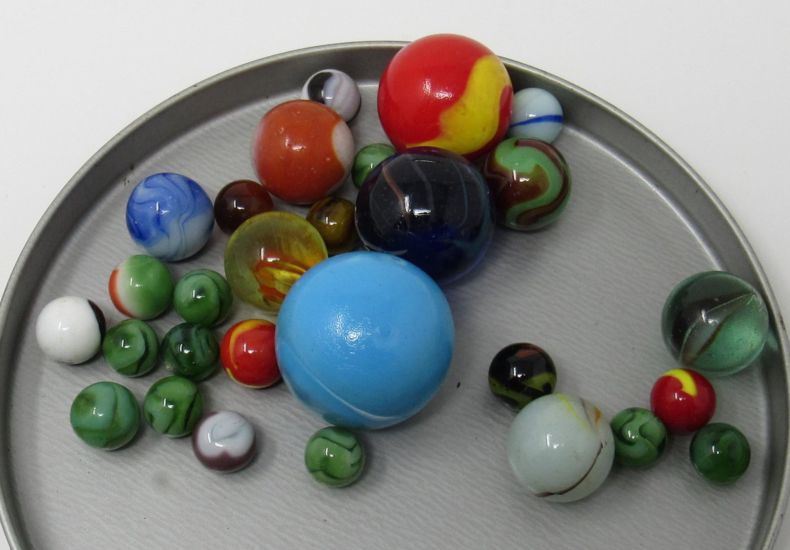 Marbles: Largest is approx 1 1/2"