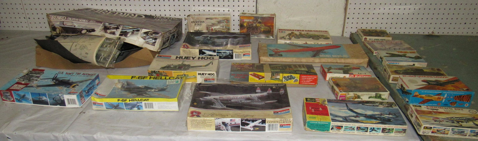 Airplane Matchbox Hawk Tank Models: Getting all models pictured on table