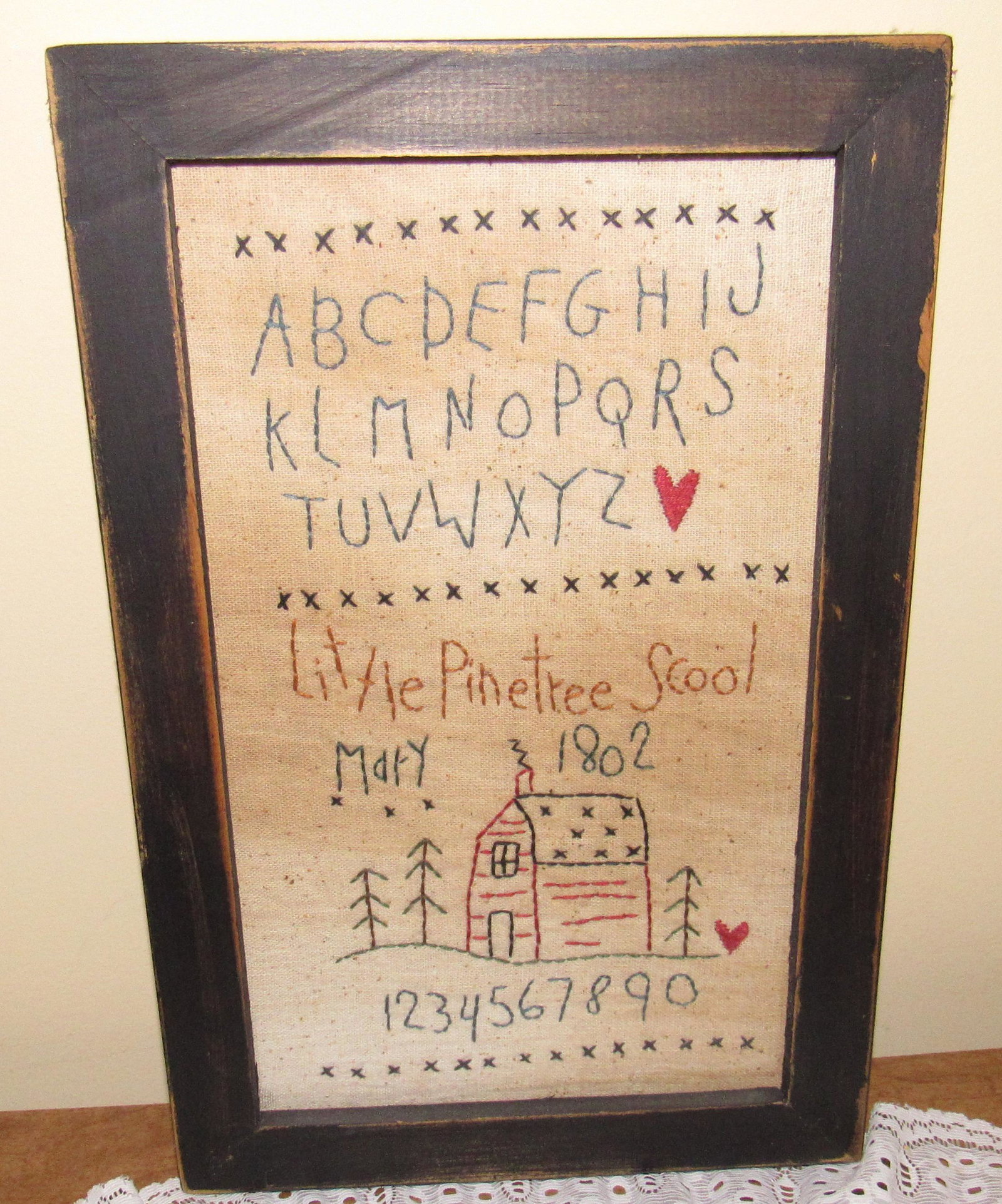 Sampler: Approx 8 1/4" x 12 3/4" . Not old
