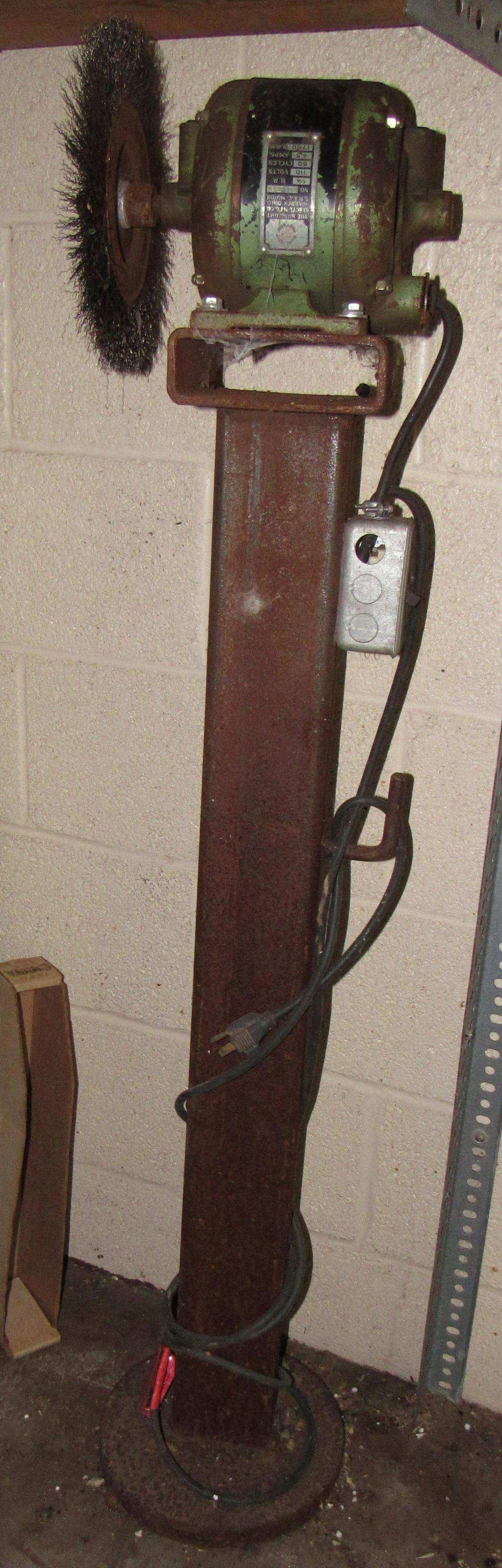 Grinder on Stand: Total height is apprx 50"