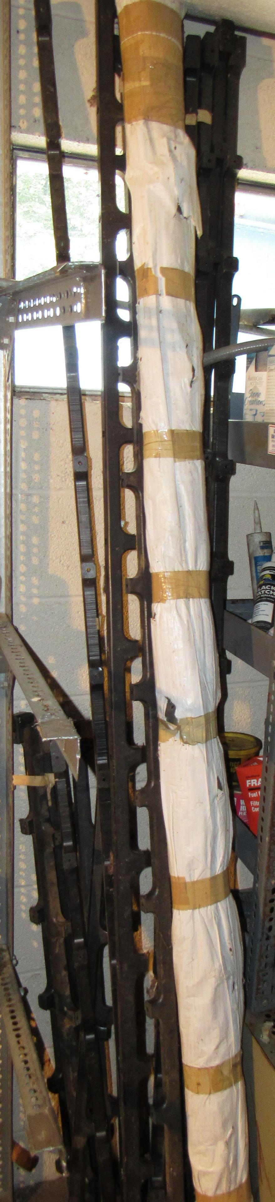 Resin Boat Rails: This is the resin rails only. Longest are approx 98"