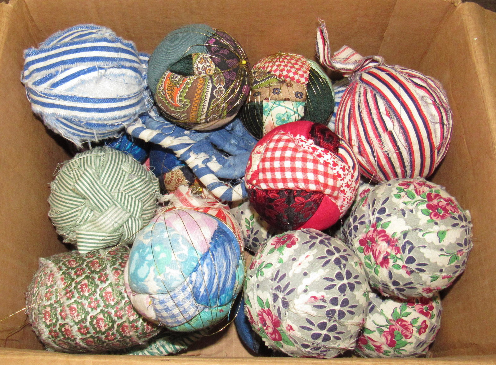 Rag Balls: Approx 3" IN DIAMETER