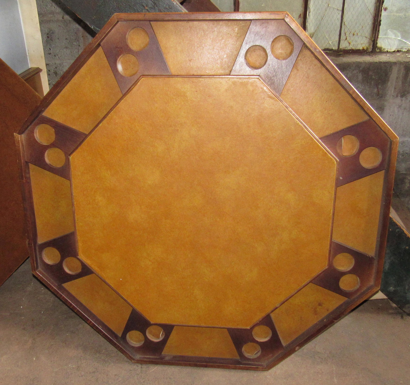 Folding Game Table: Approx 48" across. Comes with cover