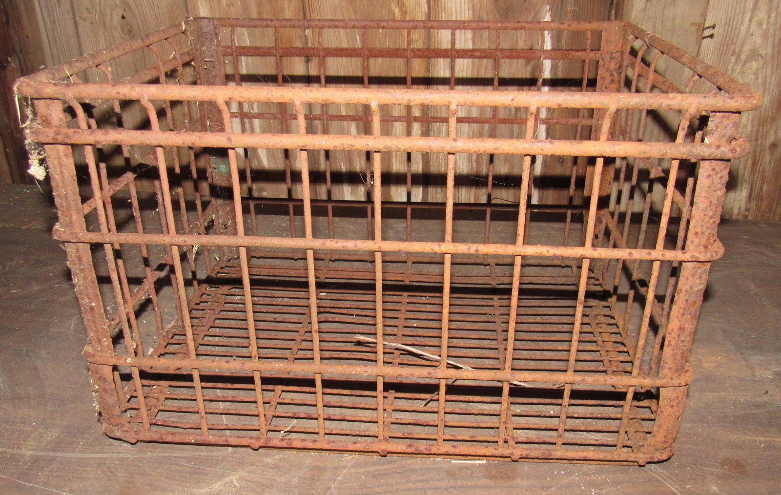 Wire Milk Crate: Approx 13" x 17" x 11" tall