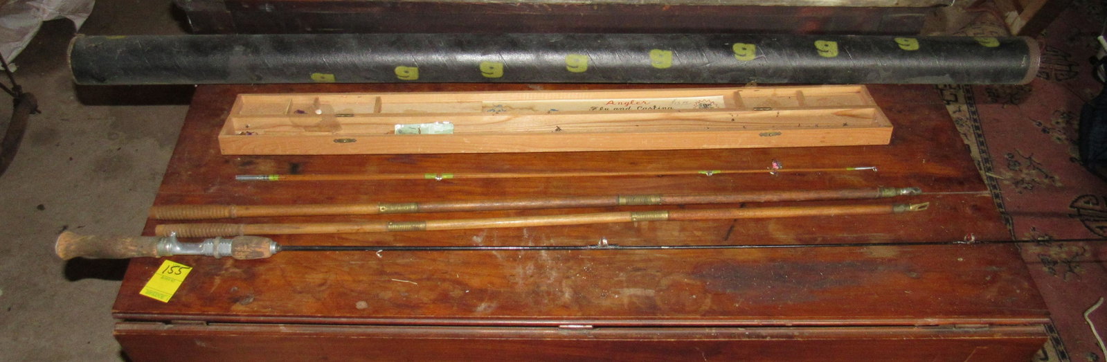 Metal GEP Fishing Rod Bamboo Pole End Section Gun: GEP pole is approx 57" long.