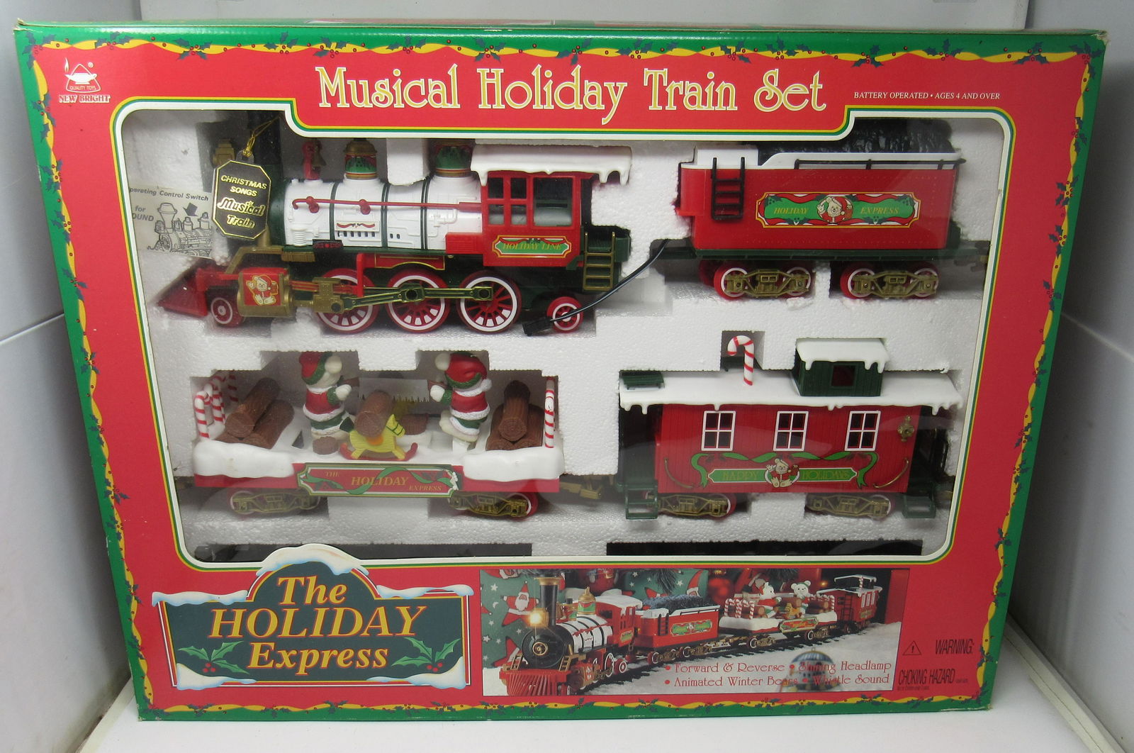Animated musical hotsell holiday express train