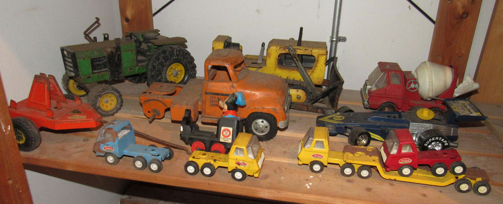 Tonka Bulldozer State Highway Truck Nylint Trailer &: Getting all pictured