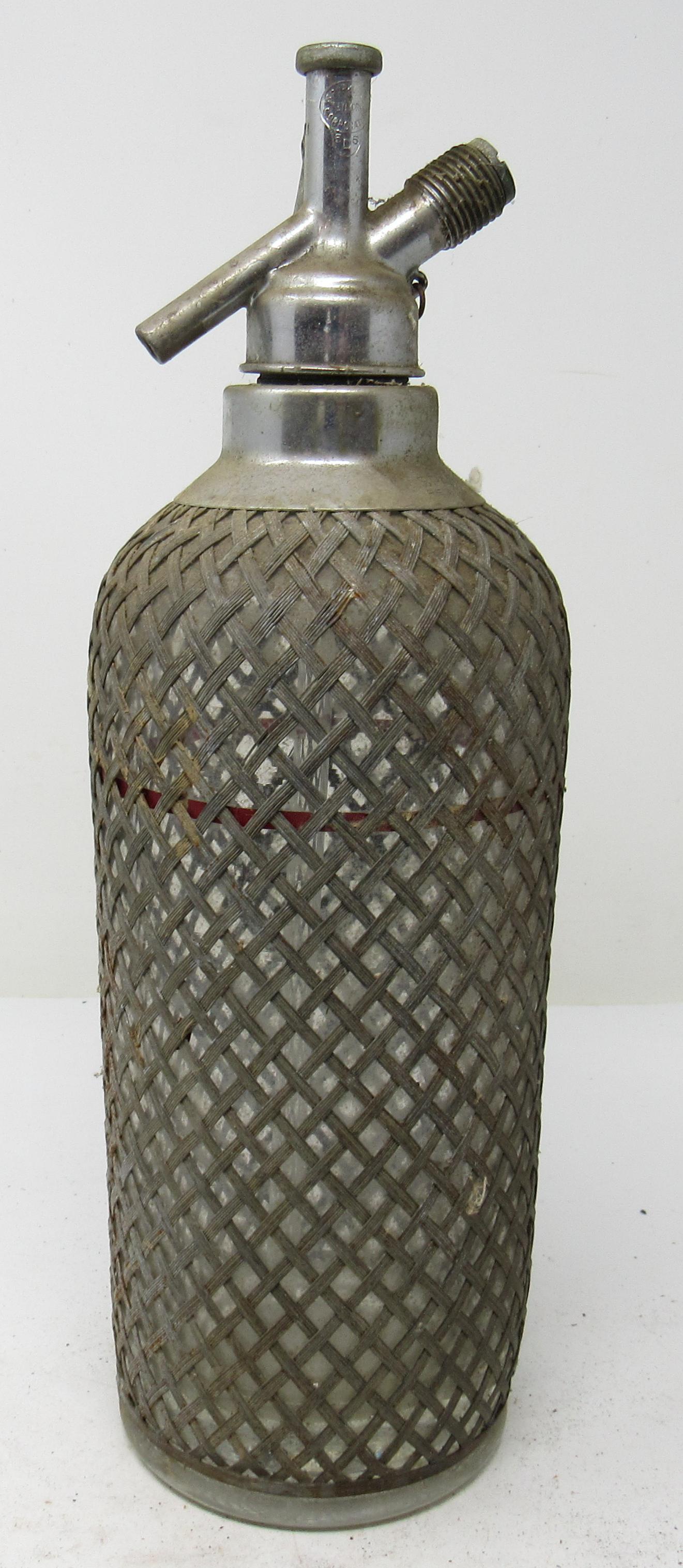 Vintage Czecho Slovakia Seltzer Bottle: Approx 13 1/2" tall