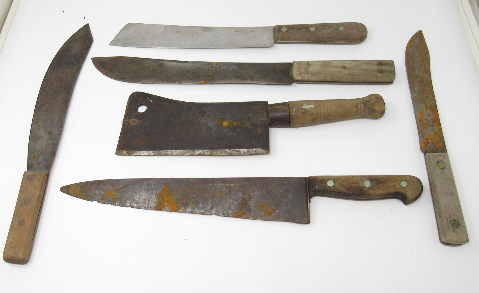 Meat Cleaver Butcher Knives Dexter Foster & Misc: Getting all pictured