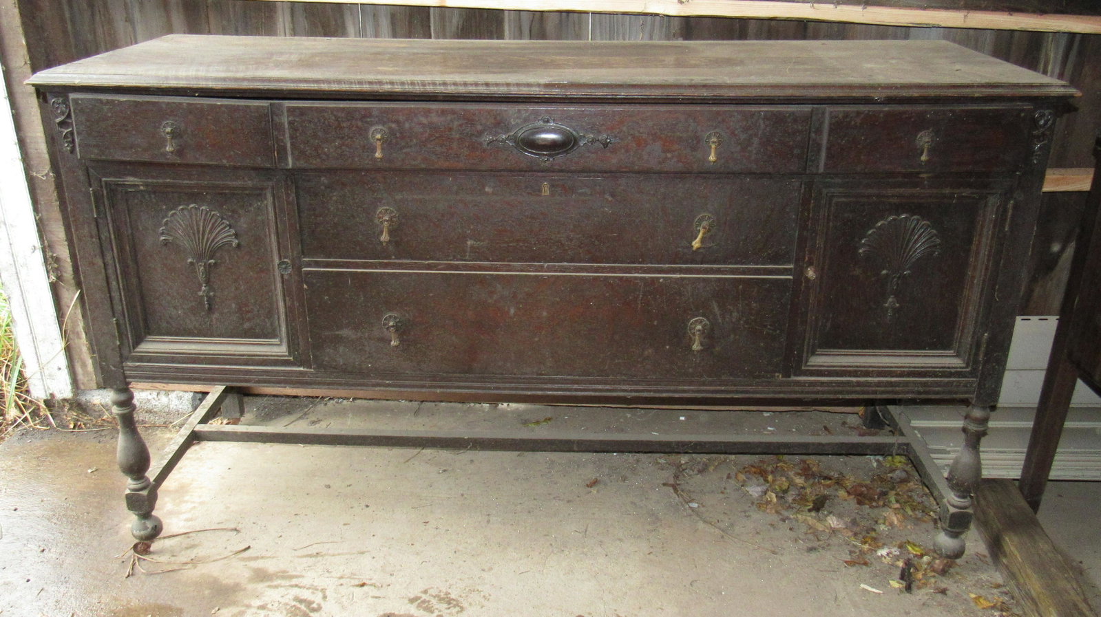 Sideboard and Server: Sideboard is approx 22" x 66" x 38" tall