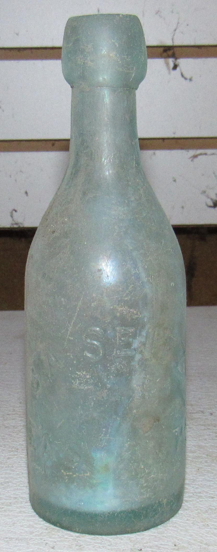 JA Seitz Easton Pa Bottle: Approx 7 1/4" tall
