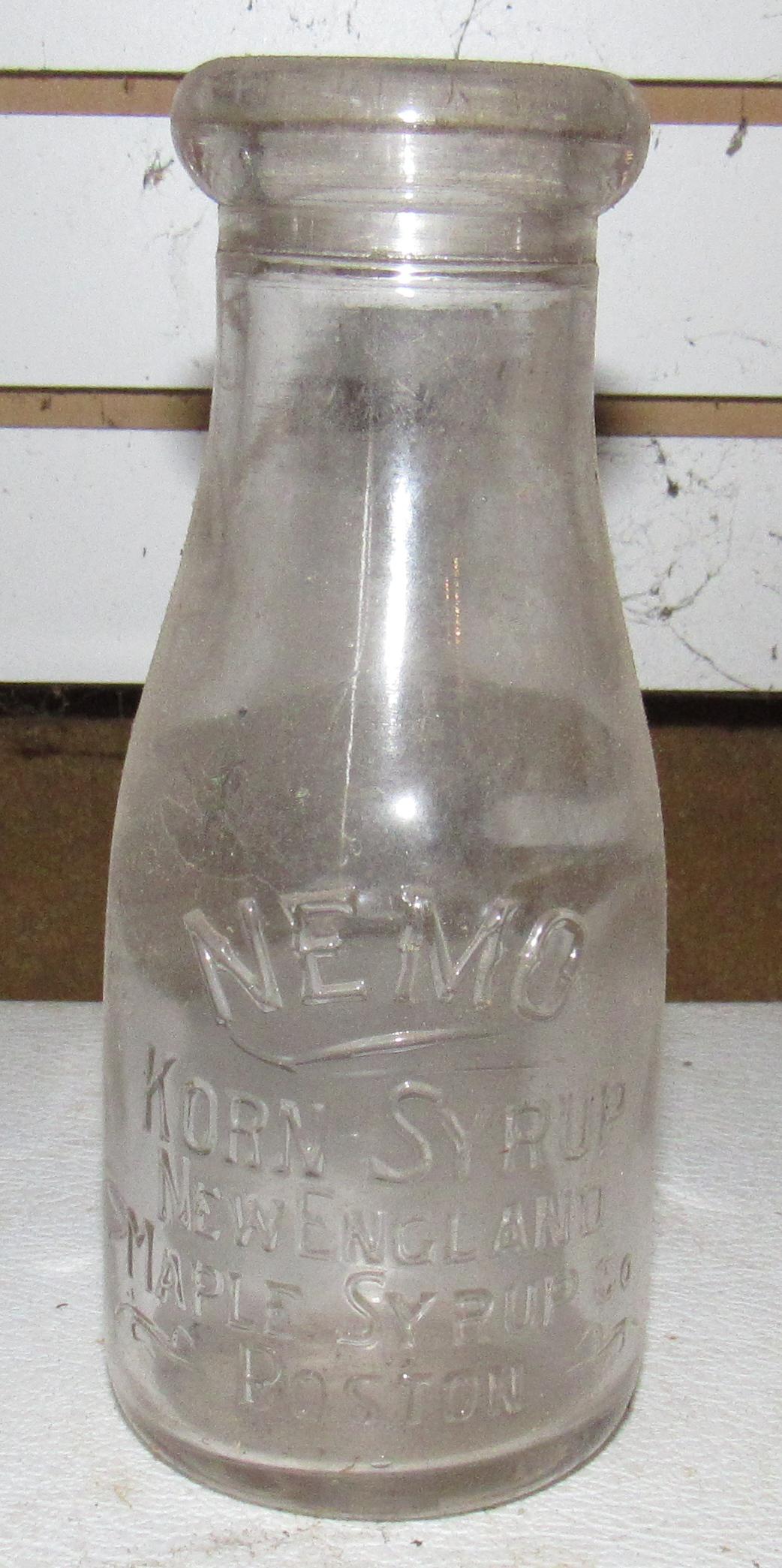 2 Nemo Korn Syrup Maple Syrup New England Boston Bottle: Approx 7 1/4" tall. Getting 2