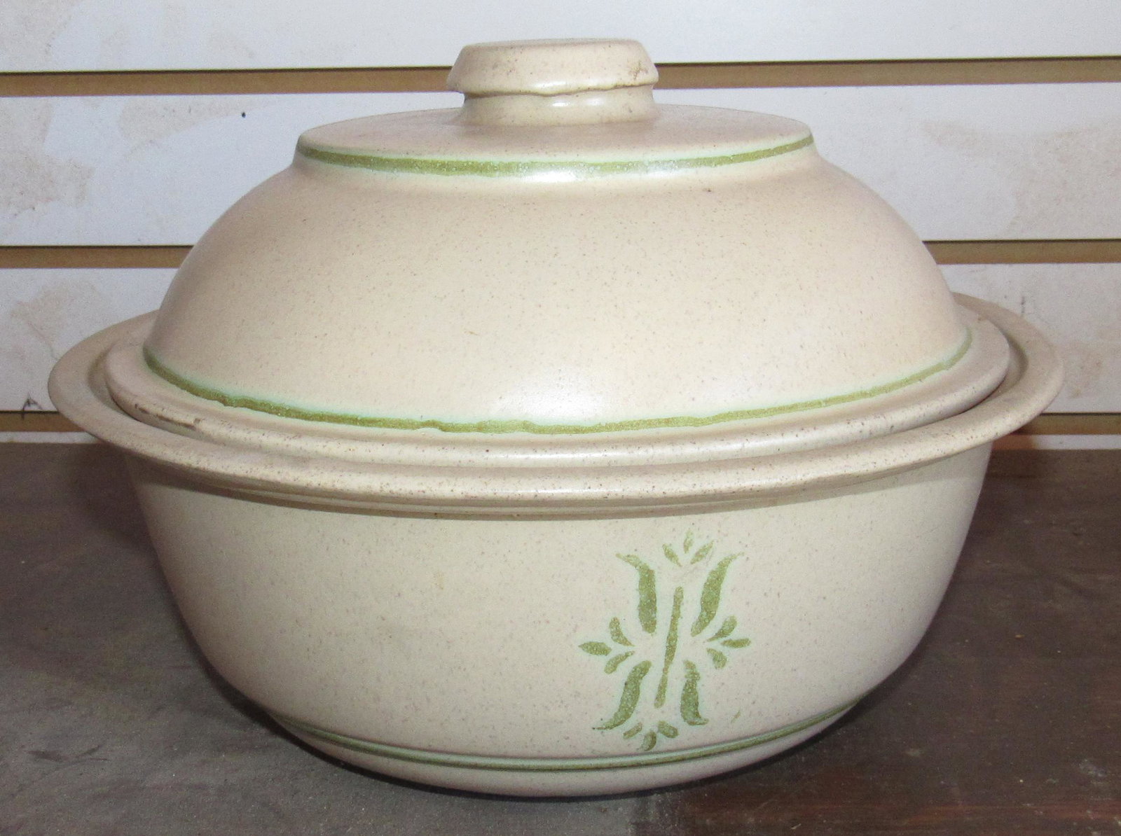 Haeger 8231 Dutch Oven: Approx 10 1/2" in diameter and 7 3/4" tall