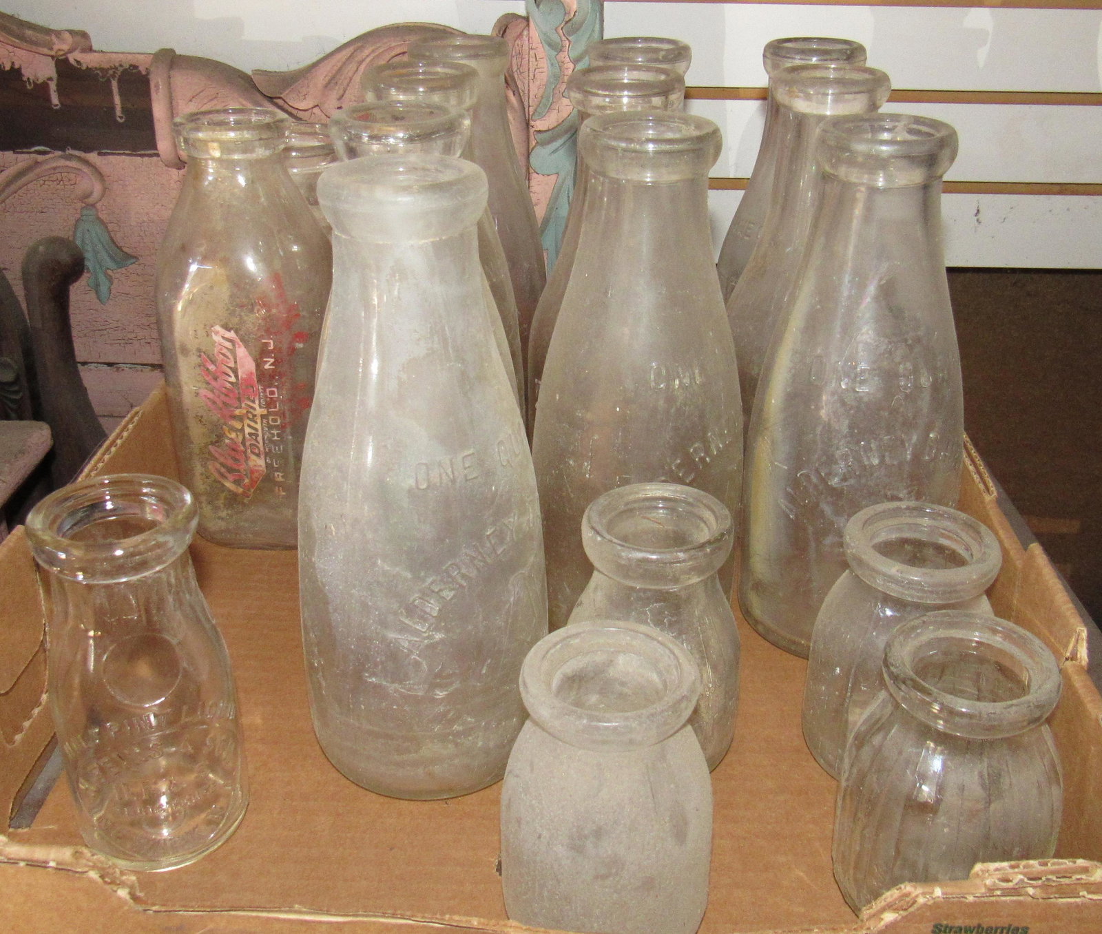 Alderney & Misc Milk Bottles: Getting all in box