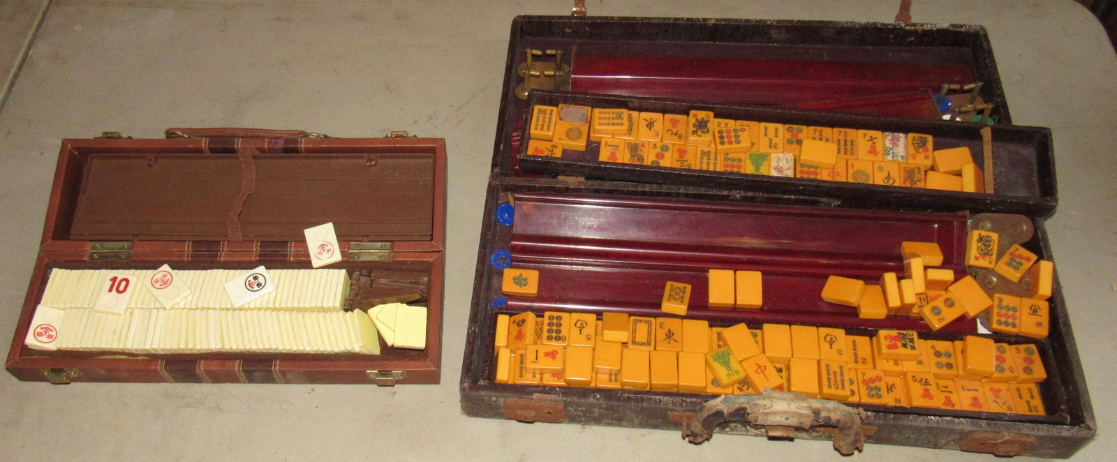 Mahjong Set Game Pieces: Getting all pictured