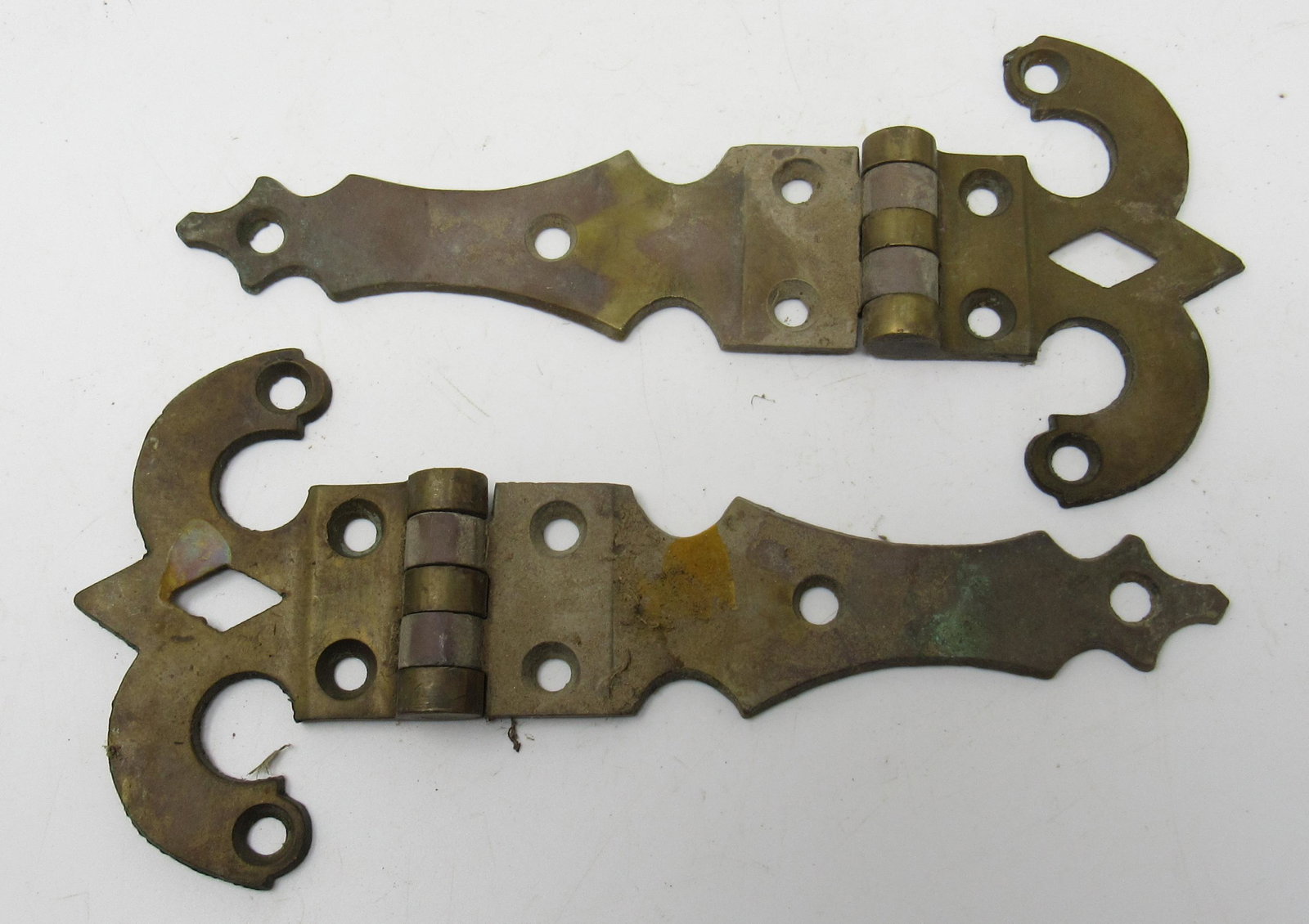 Brass Icebox Hinges: Approx 4" x 8 1/2"
