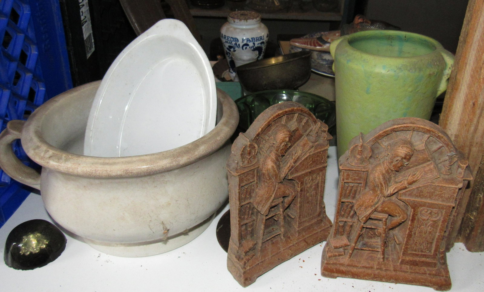Contents of Shelf: Lot includes all pictured on white shelf. Take what you want and leave the rest