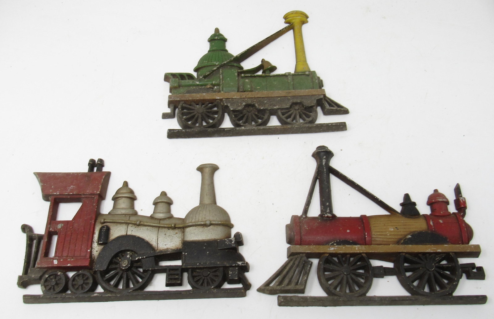 Sexton Cast Aluminum Train Wall Plaques: Apprx 8 3/4" x 7 1/4"