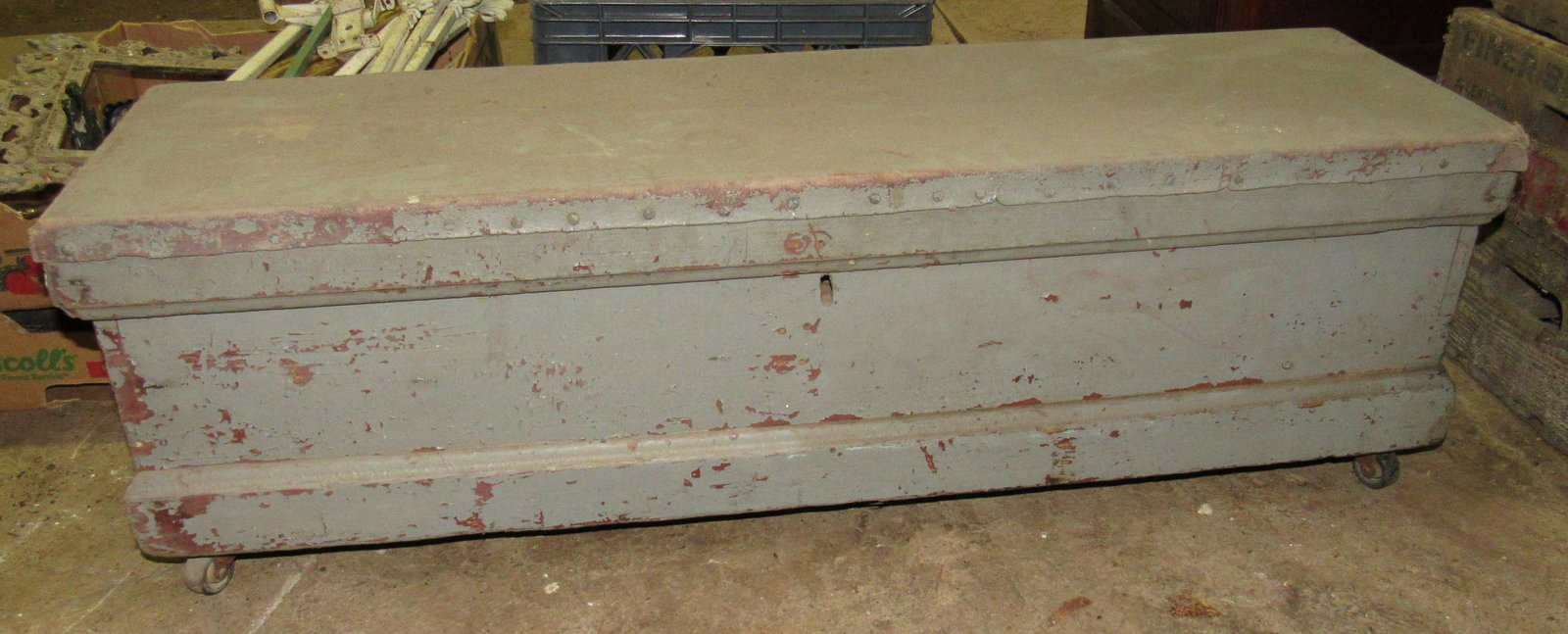 Tool Box and Contents: Box is approx 10" x 34 1/2" x 11" tall. Comes with all in it