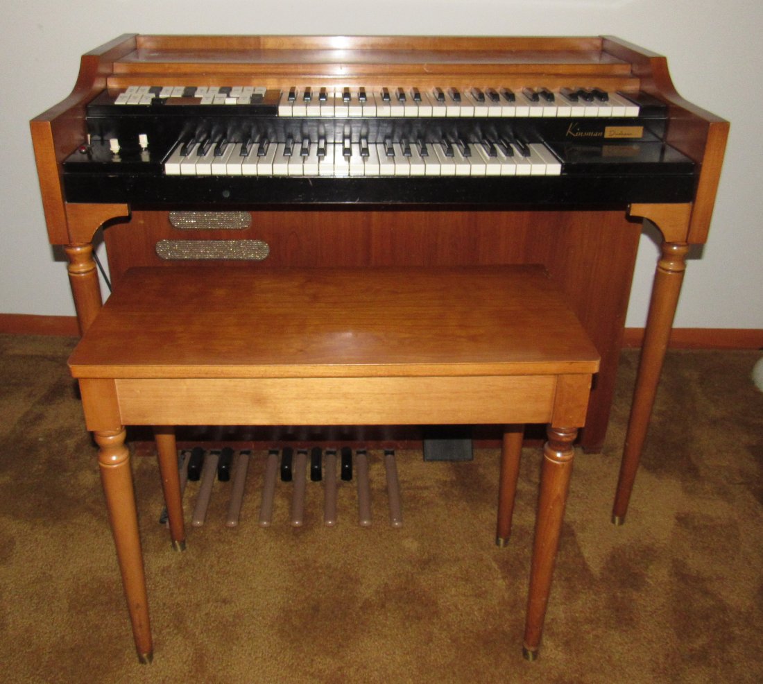 Kinsman Duchess Organ & Bench: Organ is approx 23 1/2" x 41" x 34" tall