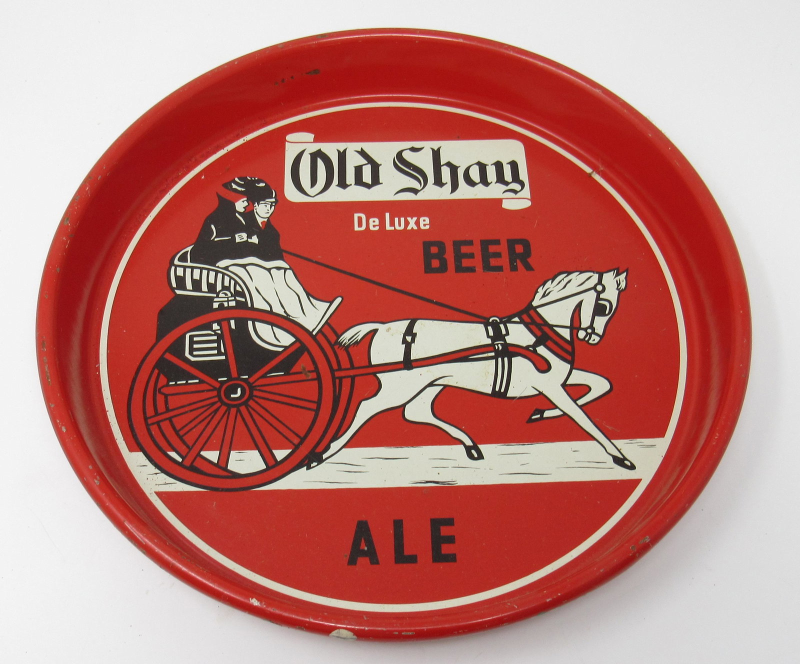 Old Shay Deluxe Beer Tray: Approx 13 1/4" in diameter